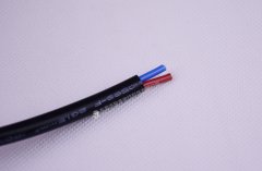VDE 1.5平方玄色2芯歐規(guī)高溫硅膠電纜線